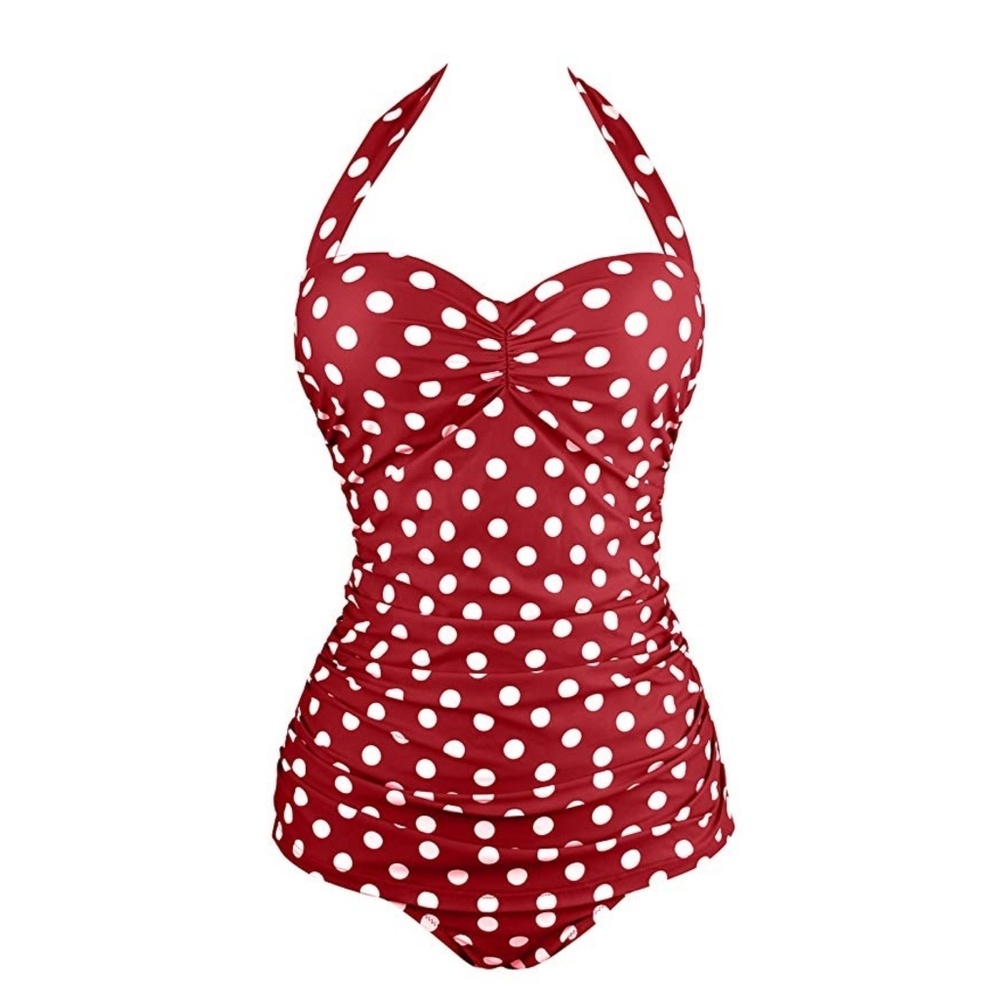 NWT XL/8 Angerella Halter Swimsuit One Piece